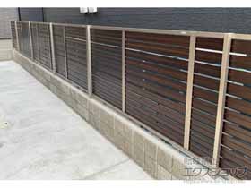 のフェンス・柵 モクハイフェンス フリーポールタイプ 施工例