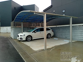 のカーポート プレシオスポート ワイド 積雪〜20cm対応 施工例