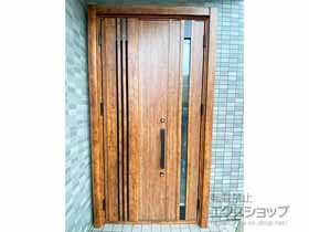 の玄関ドア リシェント玄関ドア3 断熱K4仕様 親子仕様(ランマ無)外観左吊元 M83型 ※手動仕様 施工例