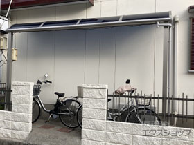 のテラス屋根 ソラリア R型 テラスタイプ 単体 積雪〜20cm対応 施工例