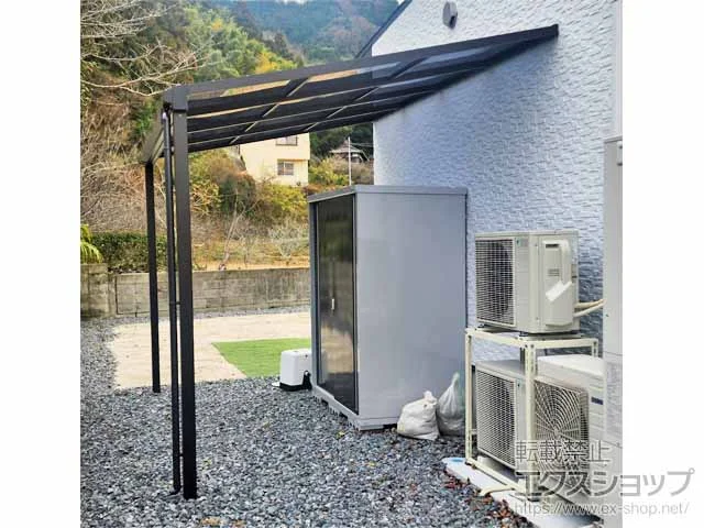 YKKAPのテラス屋根 ソラリア F型 テラスタイプ 単体 積雪～20cm対応 施工例