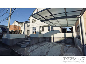 のフェンス・柵 ミエーネフェンス 目隠しルーバータイプ 自由柱施工 施工例