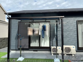 のテラス屋根 ソラリア F型 テラスタイプ 単体 積雪〜20cm対応 施工例