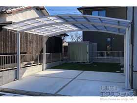 のカーポート ネスカR (ラウンドスタイル) ワイド 積雪〜20cm対応 施工例