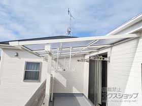 のバルコニー・ベランダ屋根 ソラリア F型 屋根タイプ 単体 積雪〜20cm対応 施工例