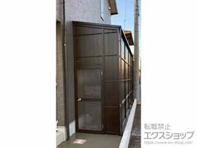 のストックヤード オイトック アルミパネル囲い 片ドアタイプ 連棟 積雪〜20ｃｍ対応 施工例