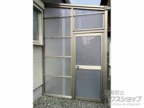 のストックヤード スピーネストックヤードF型 波板タイプ ヤード仕様 積雪〜20cm対応 施工例