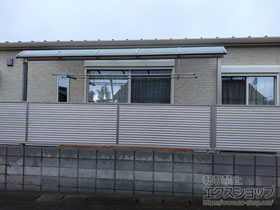 のテラス屋根 ソラリア R型 テラスタイプ 単体 積雪〜20cm対応 施工例