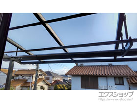 のバルコニー・ベランダ屋根 ソラリア F型 屋根タイプ 単体 積雪〜20cm対応 施工例