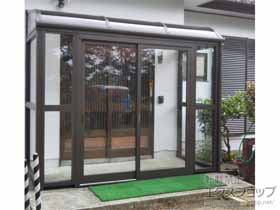 宮城県柴田郡大河原町のLIXIL(リクシル)のテラス囲い・サンルーム サニージュ R型 土間納まり ランマ無 積雪～20cm対応 施工例