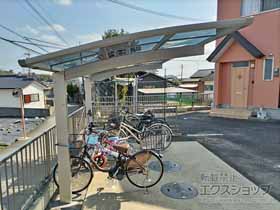 のサイクルポート・駐輪場 アリュースミニ 積雪〜20cm対応 施工例