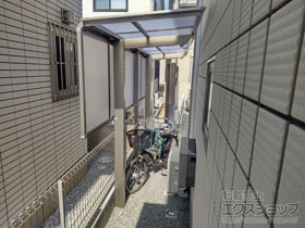 のテラス屋根 フーゴF 独立テラスタイプ 単体 積雪〜20cm対応+サイドパネル 施工例