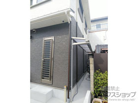 のバルコニー・ベランダ屋根 ソラリア F型 ルーフタイプ 単体積雪〜20cm対応 施工例
