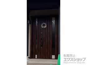 の玄関ドア リシェント玄関ドア3 断熱K4仕様 親子仕様(ランマ無)R P77型 ※タッチキー仕様(キー付リモコン) 施工例