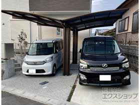 のカーポート プレシオスポート Y合掌 積雪〜20cm対応+屋根ふき材補強部品 施工例