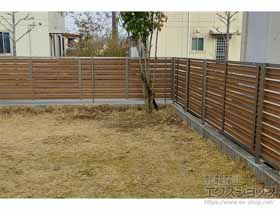 のフェンス・柵 モクハイフェンス フリーポールタイプ 施工例