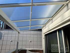 のバルコニー・ベランダ屋根 ソラリア F型 屋根タイプ 単体 積雪〜20cm対応 施工例