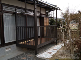 のバルコニー・ベランダ屋根 スピーネ R型 ビューステージFスタイル屋根タイプ 単体 積雪〜20cm対応 施工例