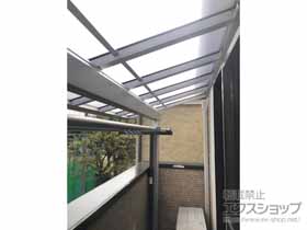 のバルコニー・ベランダ屋根 ソラリア F型 1500 屋根タイプ 単体 積雪〜50cm対応 施工例