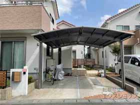 のカーポート フーゴR M合掌 積雪〜20cm対応 台風補償付 施工例