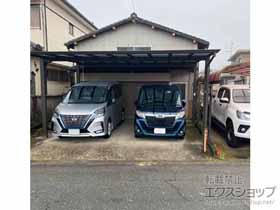 のカーポート ネスカF (フラットスタイル) ワイド 積雪〜20cm対応 施工例