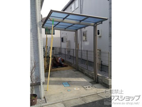 のサイクルポート・駐輪場 フーゴFミニ (フラットスタイル) 積雪〜20cm対応 施工例