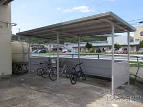 のサイクルポート・駐輪場 【特注】イナバ自転車置場 BFタイプ 2連続タイプ 一般型 施工例
