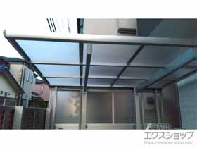 のサイクルポート・駐輪場 エフルージュグランミニ 積雪〜20cm対応＋サイドパネル 施工例