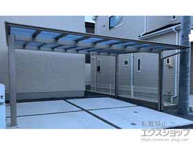 のカーポート ネスカF (フラットスタイル) ワイド 積雪〜20cm対応 施工例
