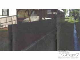 のフェンス・柵 ミエーネフェンス 目隠しルーバータイプ　自由柱施工 施工例