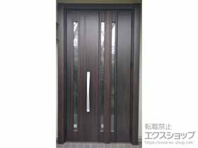 の玄関ドア リシェント玄関ドア3 断熱K4仕様 親子仕様(ランマ無)R G15型 ※手動仕様+下枠段差緩和材／スペーサーセット（1mm・3mm・5mm）／下枠フラット材／アルミ枠用ネジセット 施工例