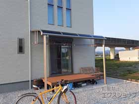 のテラス屋根 プレシオステラスII R型 テラスタイプ 単体 積雪〜20cm対応 施工例