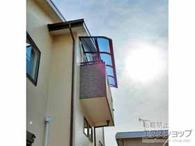 のバルコニー・ベランダ屋根 プレシオステラスII R型 屋根タイプ 単体 積雪〜20cm対応 施工例