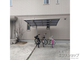 のサイクルポート・駐輪場 プレシオスポート ミニ 積雪〜20cm対応 施工例
