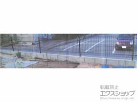 のフェンス・柵 イーネットフェンス 3F型　自由柱施工 施工例