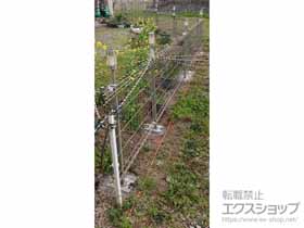 のフェンス・柵 イーネットフェンス 3F型 自由柱施工 施工例
