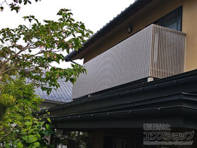 のバルコニー ビューステージHスタイル 縦スリット 連棟 屋根置き式 施工例