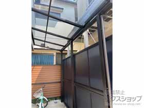 のテラス屋根 プレシオステラスII F型 テラスタイプ 単体 積雪〜20cm対応 施工例
