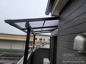 のバルコニー・ベランダ屋根 ソラリア F型 屋根タイプ 単体 積雪〜20cm対応 施工例