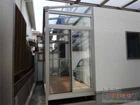 のテラス囲い・サンルーム サニージュF型 床納まり ランマ有 積雪〜20cm対応 施工例
