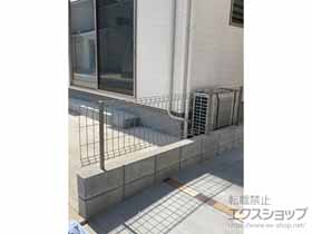 のフェンス・柵 イーネットフェンス 3F型　自由柱施工 施工例
