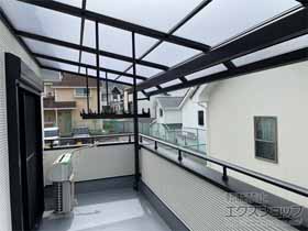 のバルコニー・ベランダ屋根 ソラリア R型 屋根タイプ 単体 積雪〜20cm対応 施工例