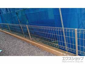 のフェンス・柵 イーネットフェンス 3F型　自由柱施工 施工例