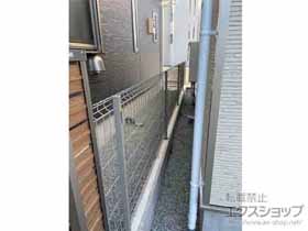 のフェンス・柵 イーネットフェンス 3F型 自由柱施工 施工例