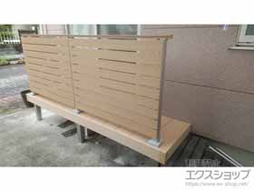 のウッドデッキ リウッドデッキ 200+ルシアスデッキフェンスA01型＜横板格子タイプ＞ 施工例