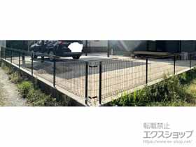 のフェンス・柵 イーネットフェンス 3F型 自由柱施工 施工例