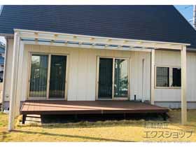 のテラス屋根 エフルージュFIRST 大型テラス 独立タイプ 積雪〜20ｃｍ対応 施工例