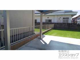 のフェンス・柵 ミエッタフェンス 防犯たて格子タイプ 自由柱施工 施工例