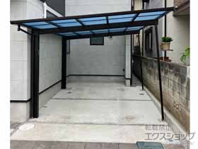 のカーポート エフルージュグラン　積雪〜20cm対応+着脱式サポート+屋根ふき材補強部品 施工例