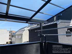 のバルコニー・ベランダ屋根 スピーネ F型 屋根タイプ 単体 積雪〜20cm対応 施工例
